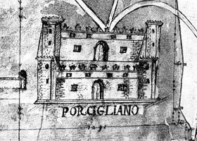 Pianta del Castello e Territorio di Porcigliano nel 1660