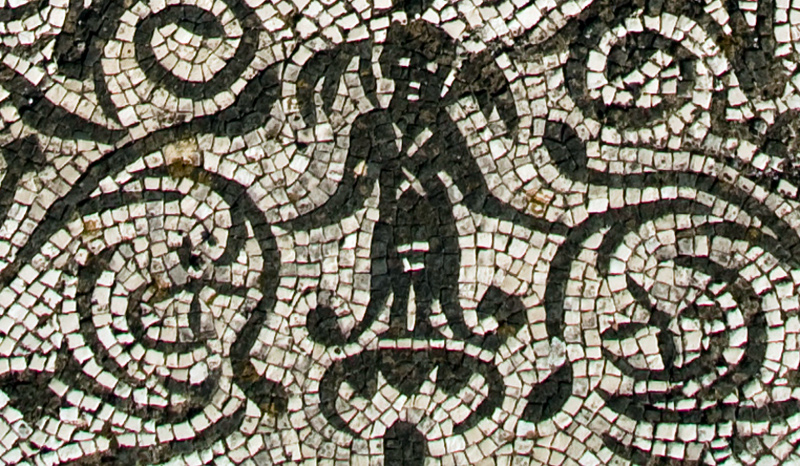 Particolare del mosaico della Medusa